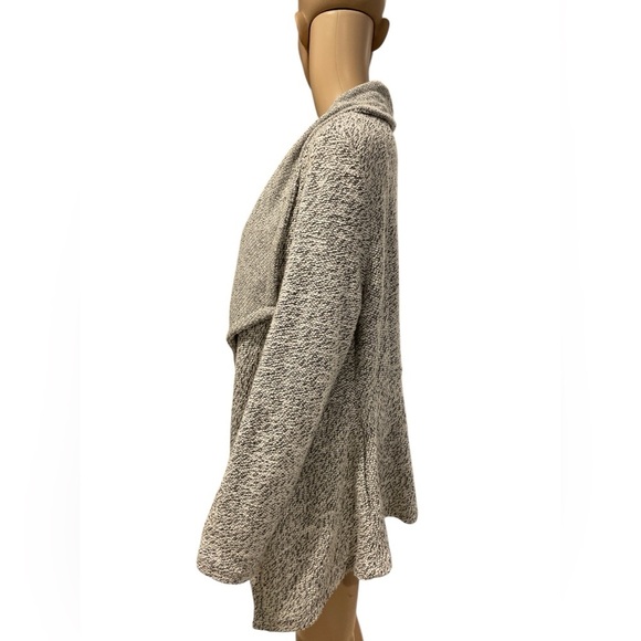 BNCI Womens Tweed Drape Front Shawl Collar Cardigan size L - Picture 3 of 4